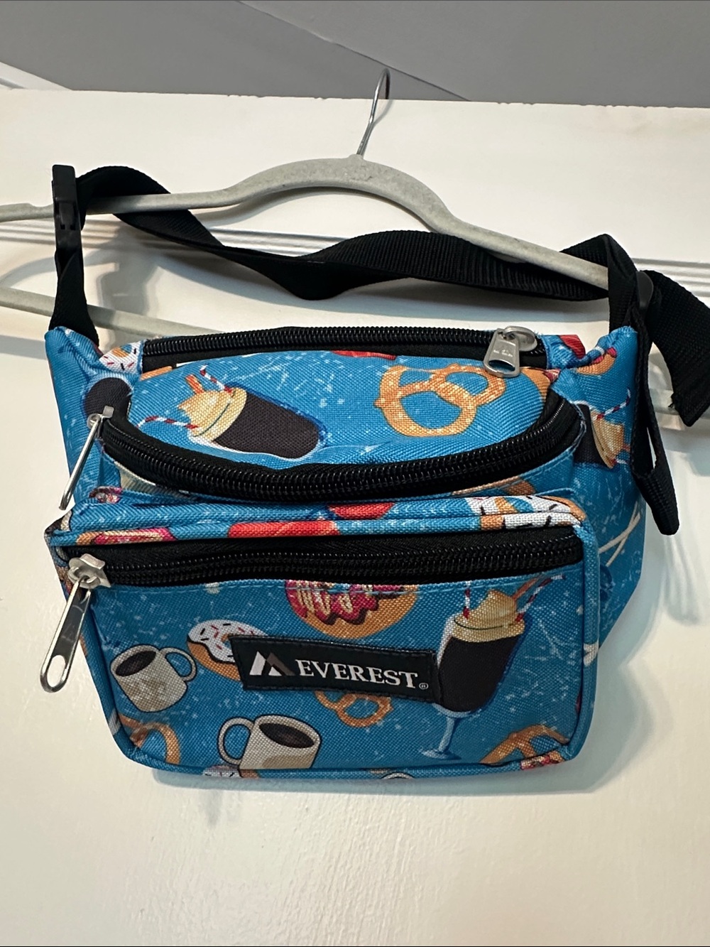 Blue Sweet Treats Patterned Fanny Pack Belt Bag - NEW